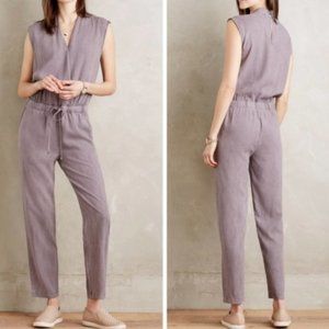 Clad & Cloth Lilac Jumpsuit - Anthropologie